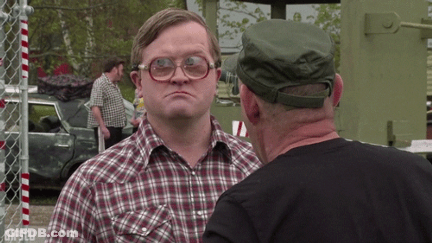 Trailer Park Boys Bubbles Make Face GIF
