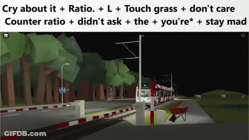 Train Cry About It Ratio GIF