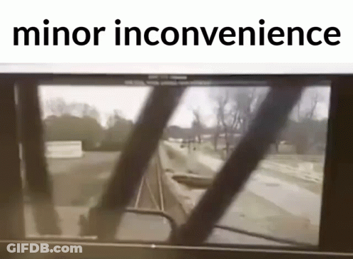 Train Going Down Tracks Minor Inconvenience GIF