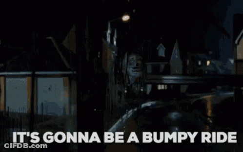 Train With It's Gonna Be A Bumpy Ride GIF