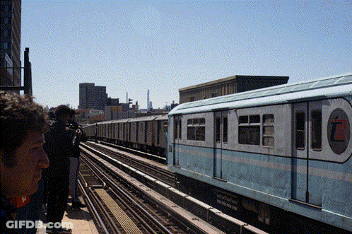 Train With Number 14 GIF