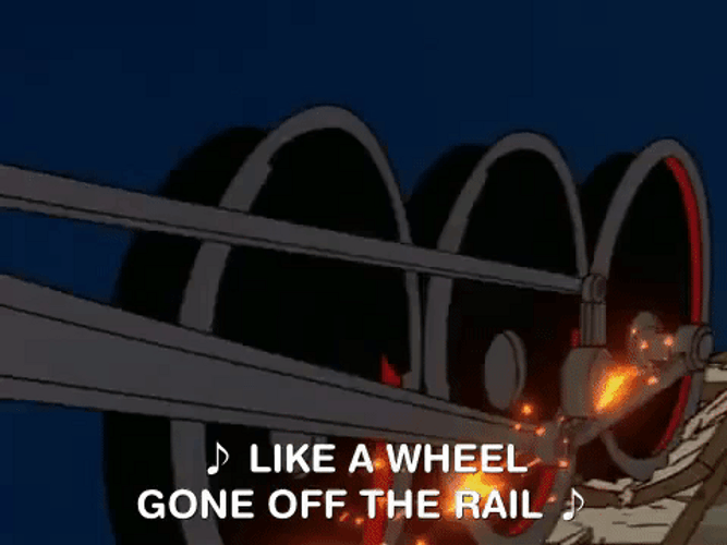 Train Wreck Wheel Gone Off Rail GIF