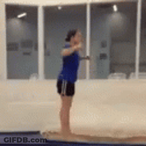 Trampoline Backflip GIF