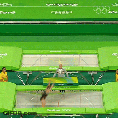 Trampoline Saying Rio 2016 GIF