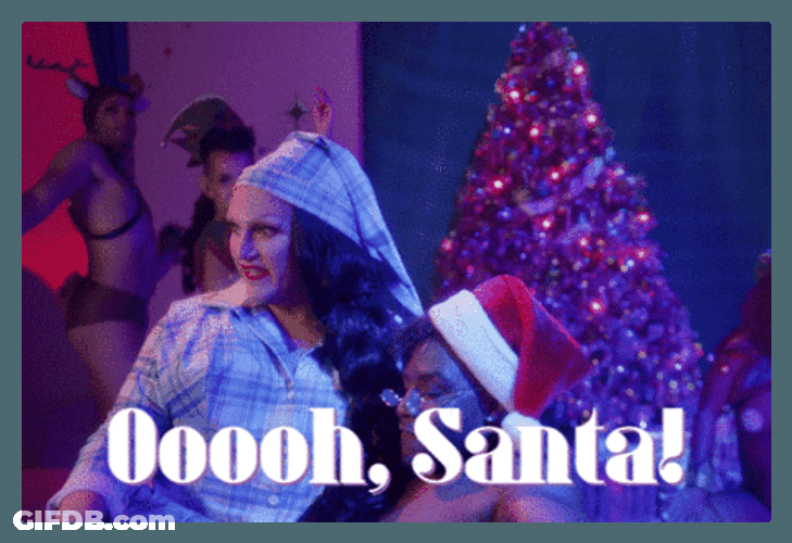 Tranny Surprise Bendela Creme Ooh Santa GIF