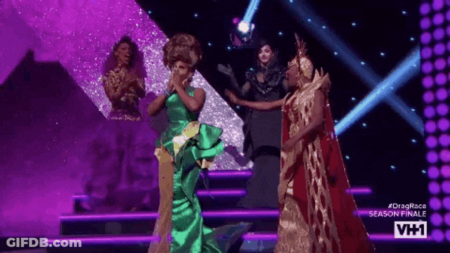 Tranny Surprise Rupaul Winner Shock GIF