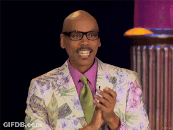 Tranny Surprise Rupual Happy Clapping GIF