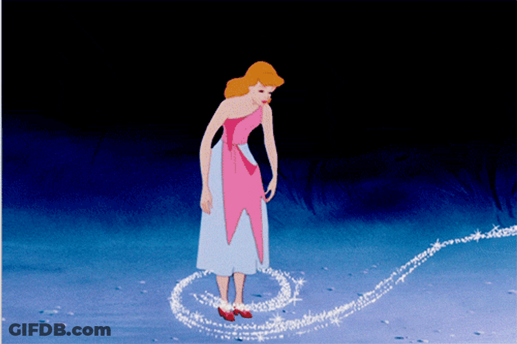 Transformation Animated Cartoon Cinderella GIF