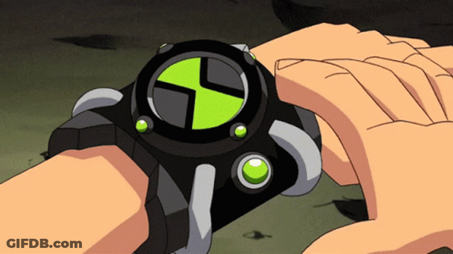 Transformation Ben 10 Omnitrix Heatblast GIF