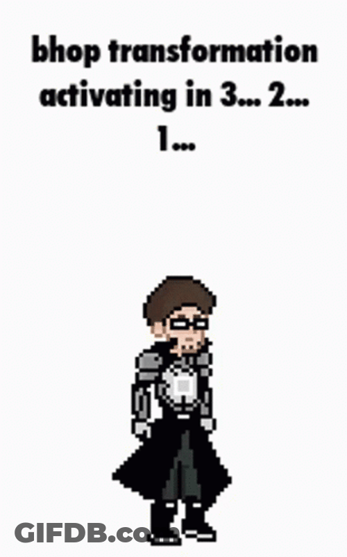 Transformation Pixelated Game Characters GIF