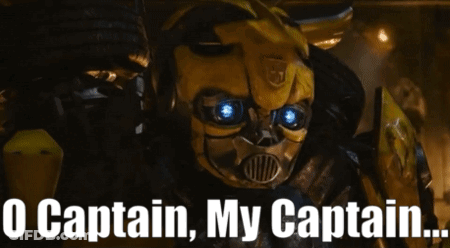Transformer Saying O Captain My Captain GIF