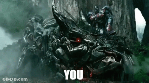 Transformer Sitting On Metal Dragon GIF