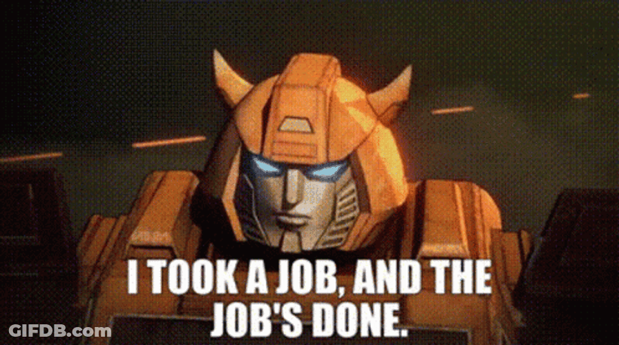 Transformer Took A Job And It Is Done GIF