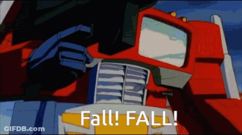 Transformer With Fall Written On It GIF