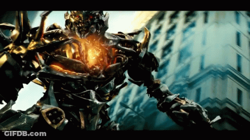 Transformer With Fire Coming Out Of Chest GIF