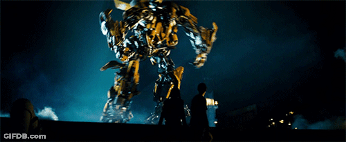 Transformers Bumble Bee To Car GIF