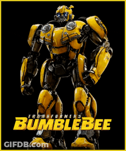 Transformers Bumblebee Poster Yellow Robot GIF