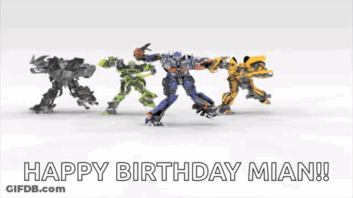 Transformers Dancing Happy Birthday Mian GIF