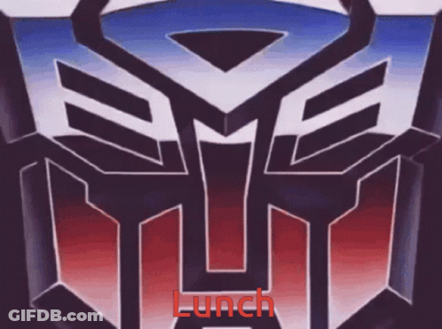 Transformers Group Standing With Hub Logo GIF