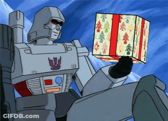Transformers Megatron Throws Gift GIF