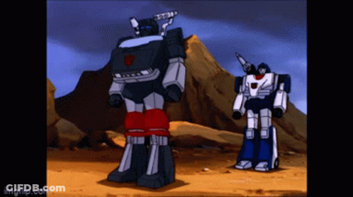 Transformers Standing Together GIF