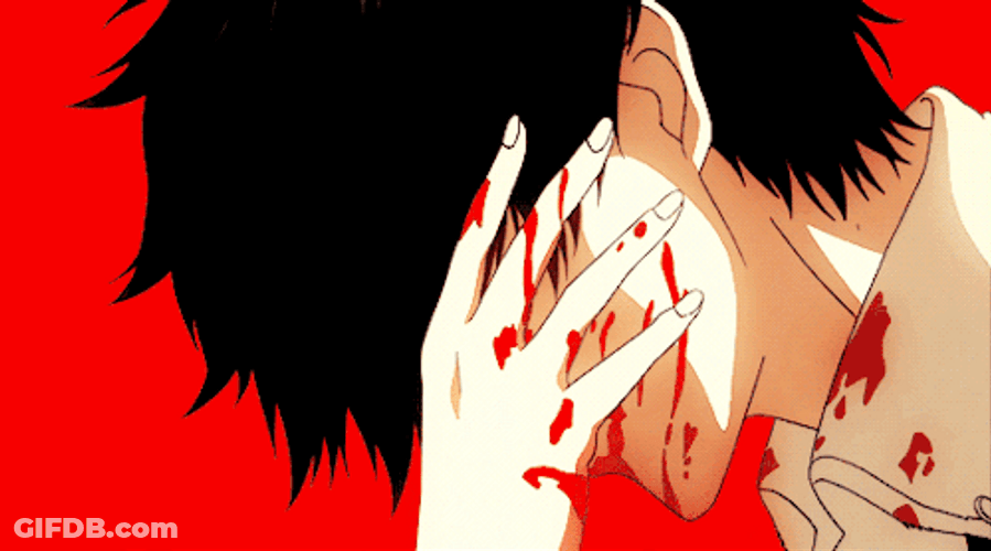 Transforming Bleeding Ken Kaneki GIF