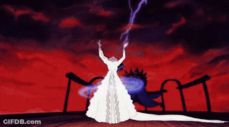 Transforming To Evil Ursula GIF