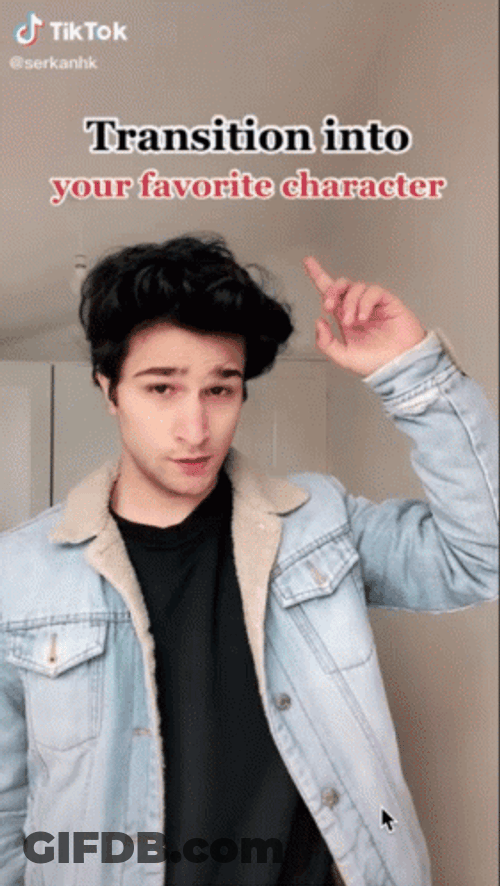 Transition Into Your Favorite Character GIF