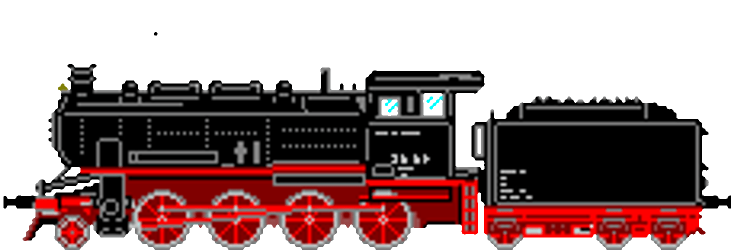 Transparent Anime Black Red Train Operating GIF