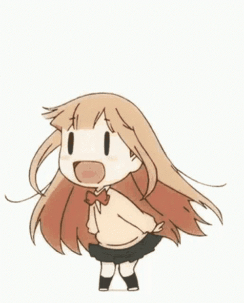 Transparent Anime Cute Chibi Long Hair GIF