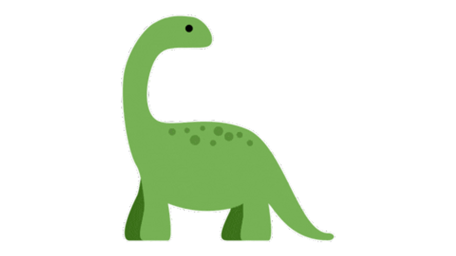 Transparent Anime Cute Green Dinosaur GIF