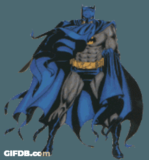 Transparent Anime DC Superhero Batman Standing GIF