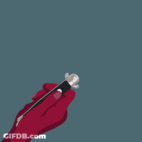 Transparent Anime Hand Flipping Comb GIF