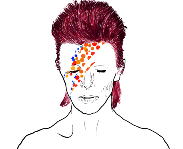 Transparent Anime Singer David Bowie Animation GIF