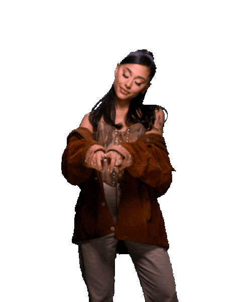 Transparent Heart Sticker Ariana Grande GIF