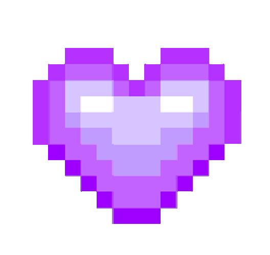 Transparent Heart Sticker Purple Pixel Heart GIF