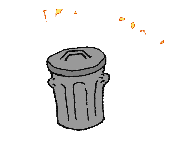 Trash Power Can Angry GIF