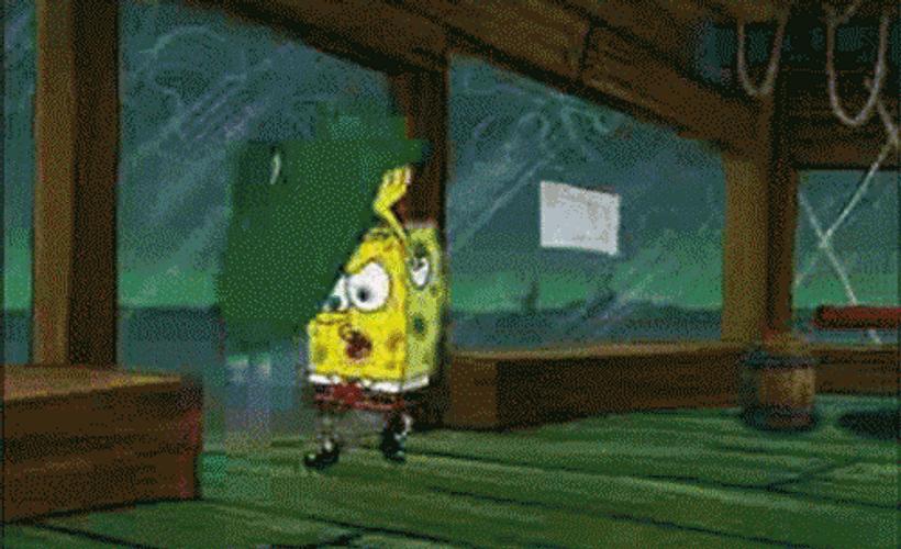 Trash Scream SpongeBob GIF