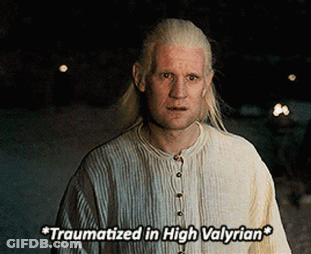 Traumatized In High Valyrian Vhagar GIF