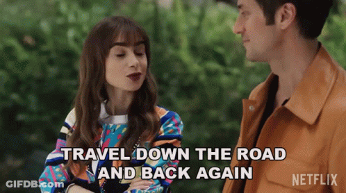 Travel Down The Road And Back Again GIF