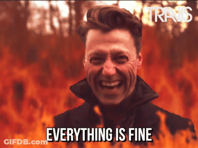 Travis Dougie Payne Mental Breakdown Laugh GIF