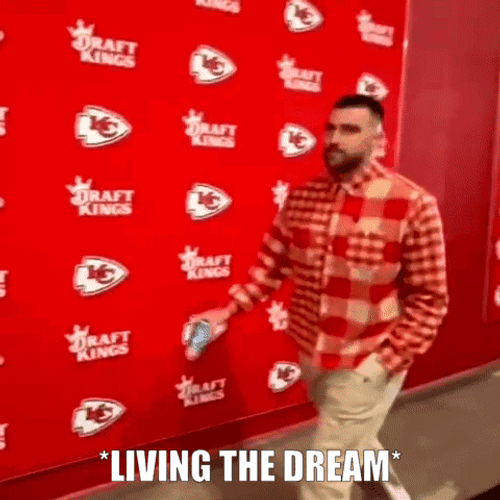 Travis Kelce Living The Dream GIF