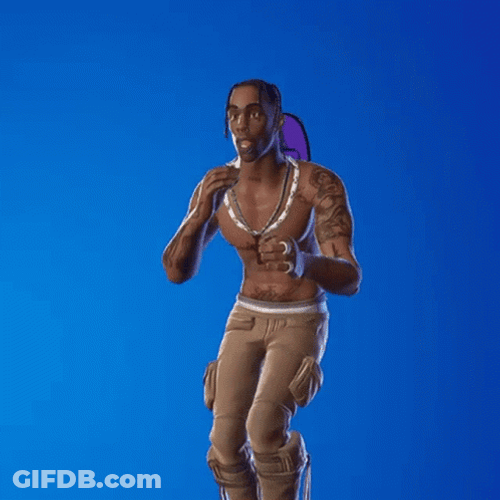 Travis Scott Fortnite Griddy GIF