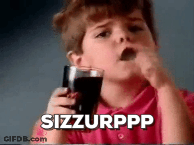 Travis Tedford Drinking Juice GIF