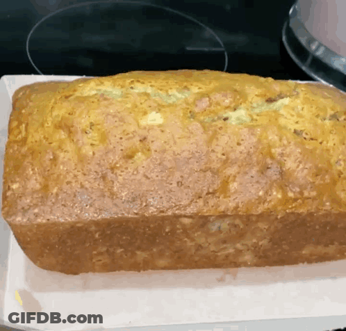 Tray Of Food In Oven With Number 52 GIF