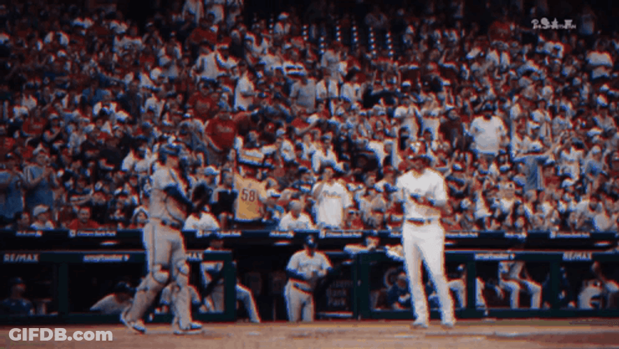 Trea Turner Cheering Crowd GIF