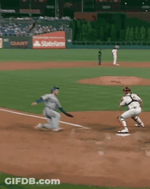 Trea Turner Fast Dodge GIF