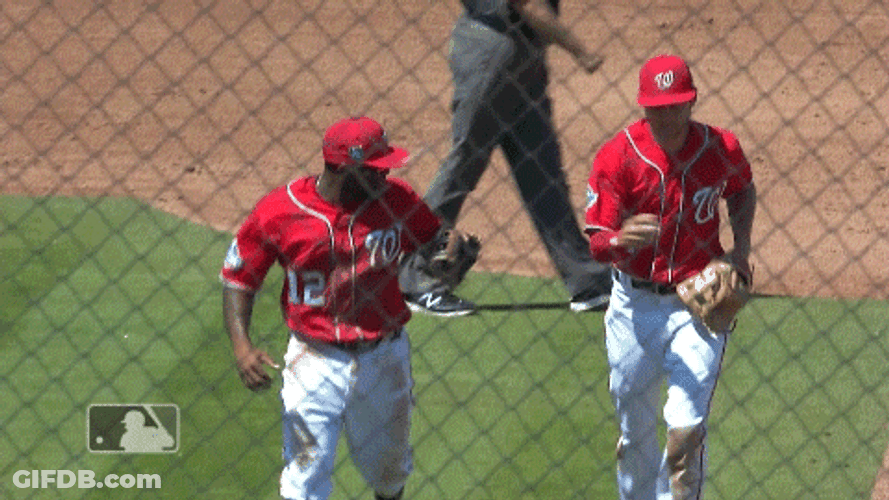Trea Turner Fist Bump Running GIF