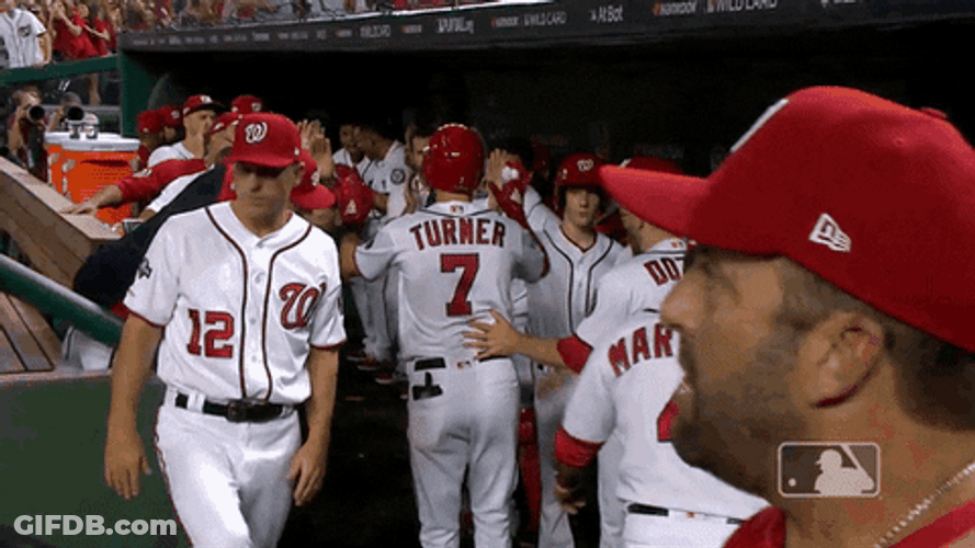 Trea Turner Having Fun With Teammate GIF