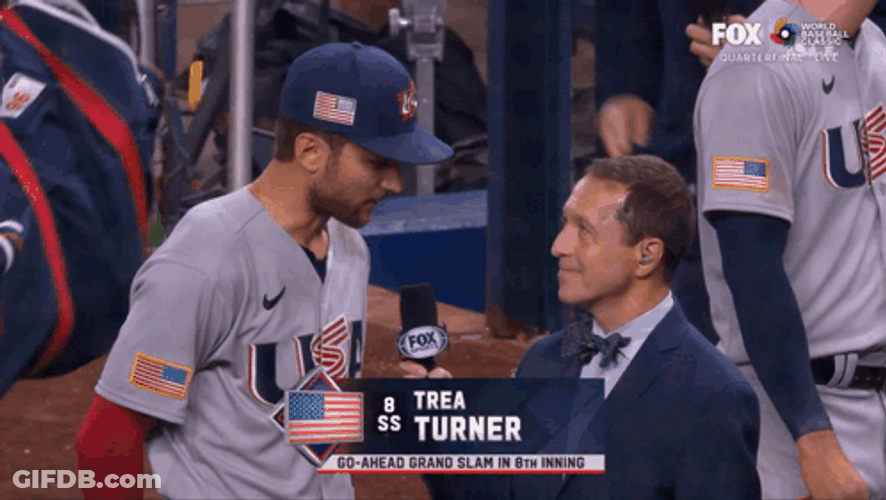Trea Turner Teased By Players GIF